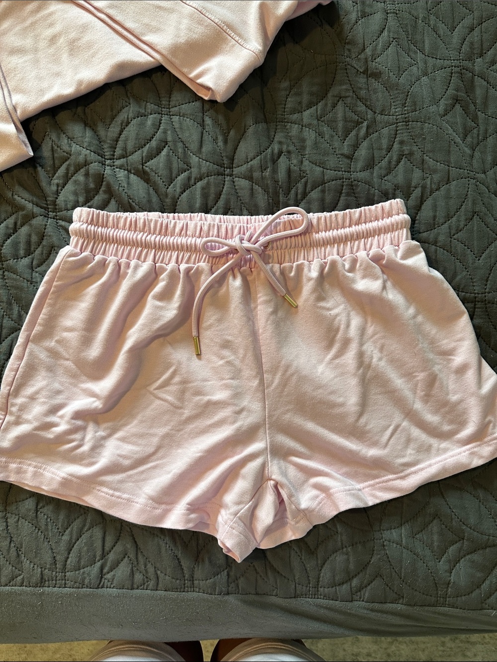 Women's Two-Piece Lounge Set - Light Pink - Picture 6 of 9